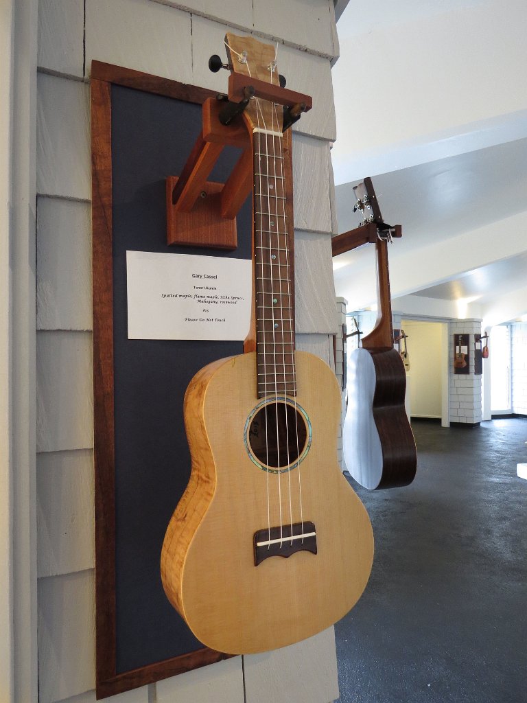 Spalted maple tenor ukulele by Gary Cassel